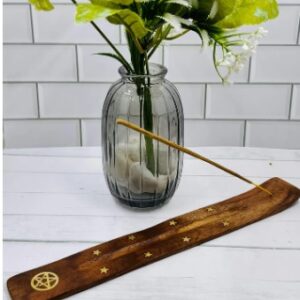 Wooden Flat Ash Catcher (25cm)