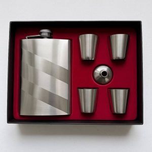 Flask with Shots Gift Box